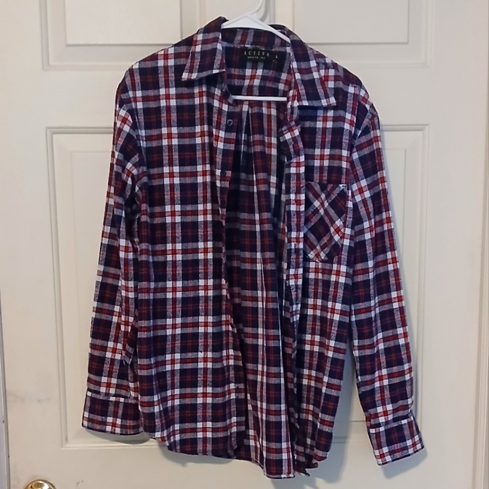 Mens Activa Sports Inc Flannel (L)